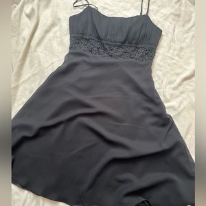 Elegant a-line little black dress